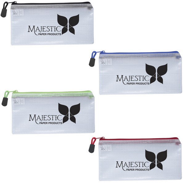 SH9477 Clear Zippered Pencil Pouch With Custom ...